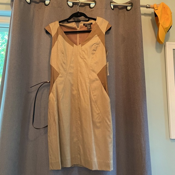 Tan Etcetera dress with belt size 8 nwt - Picture 1 of 5